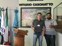 Assessor parlamentar Edinei Selli esteve visitando Monte Belo do Sul
