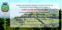 Câmara de Monte Belo do Sul irá homenagear agricultores destaques do município 