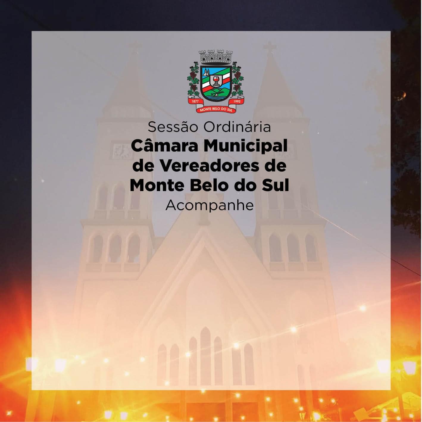 Câmara de Vereadores realiza Sessão Ordinária, nesta terça-feira, 05 de dezembroro