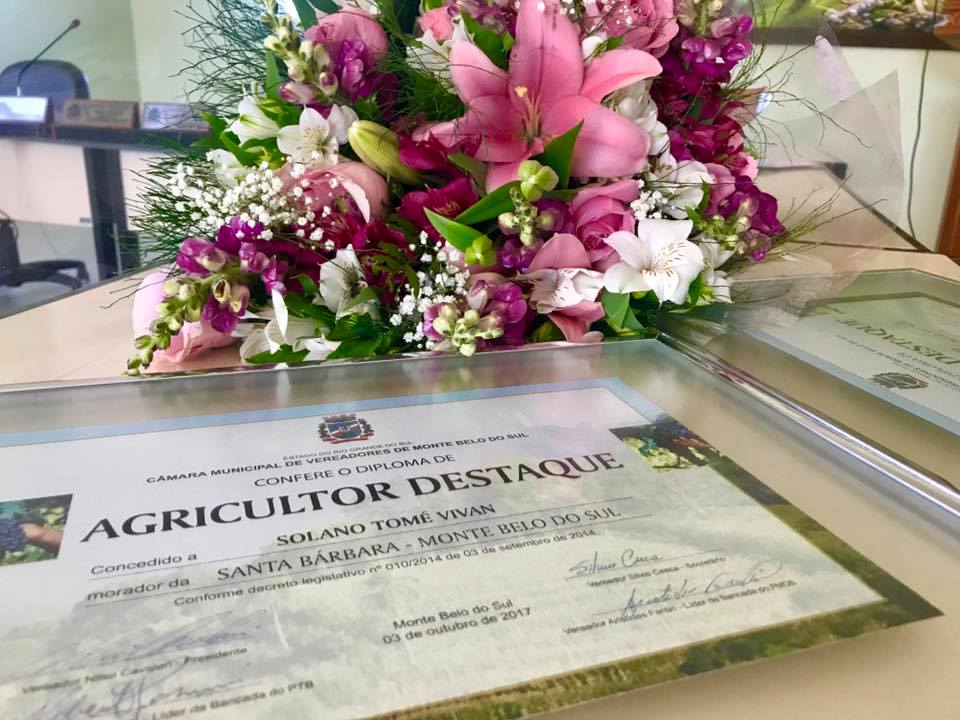 Câmara homenageia Agricultor Destaque 2017