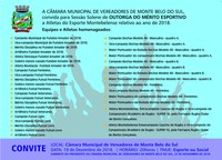 Câmara Municipal concede Medalhas de Honra ao Mérito Esportivo