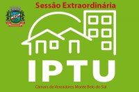 Câmara realiza sessão extraordinária nesta segunda para desconto do IPTU