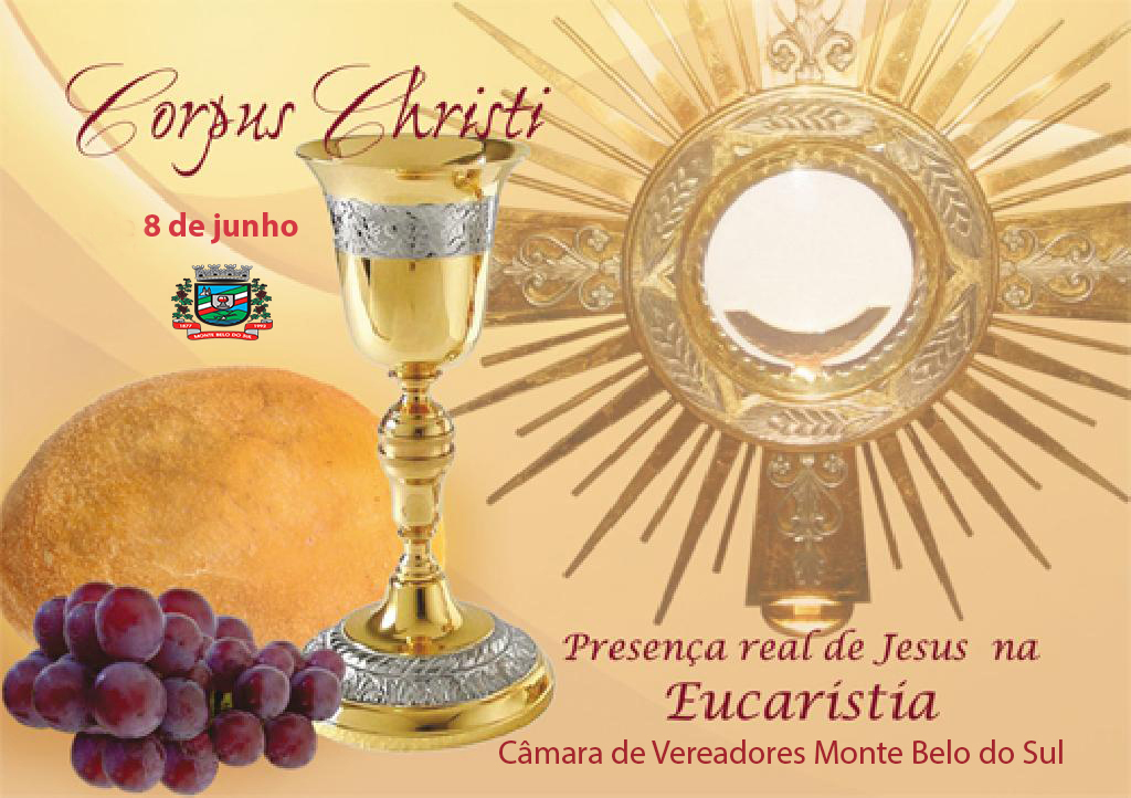 Desejamos a todos um bom feriado de Corpus Cristi! ✝️🕊️