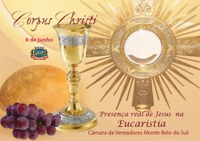 Desejamos a todos um bom feriado de Corpus Cristi! ✝️🕊️