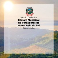 Legislativo de Monte Belo do Sul realiza Sessão Ordinária Ordinária nesta terça-feira