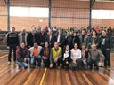 Vereadores participam da inauguração da reforma do ginásio de esportes da Escola Estadual de Ensino Médio Pedro Migliorini